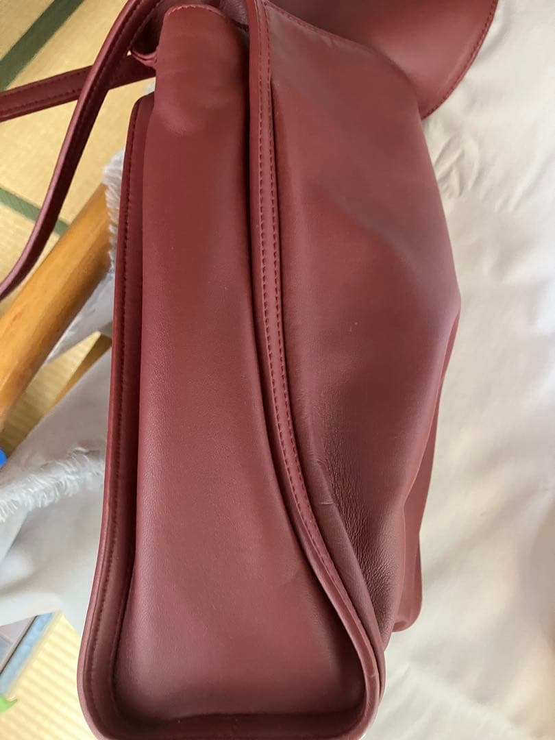LOEWE ショルダーバック　ボルドー色