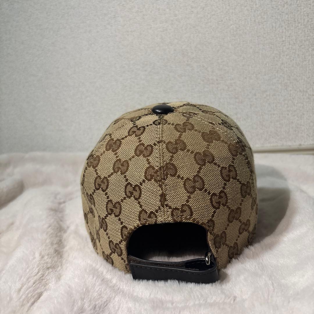 GUCCI ベージュ GGパターン キャップ