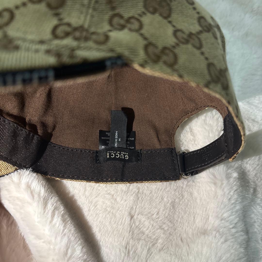 GUCCI ベージュ GGパターン キャップ