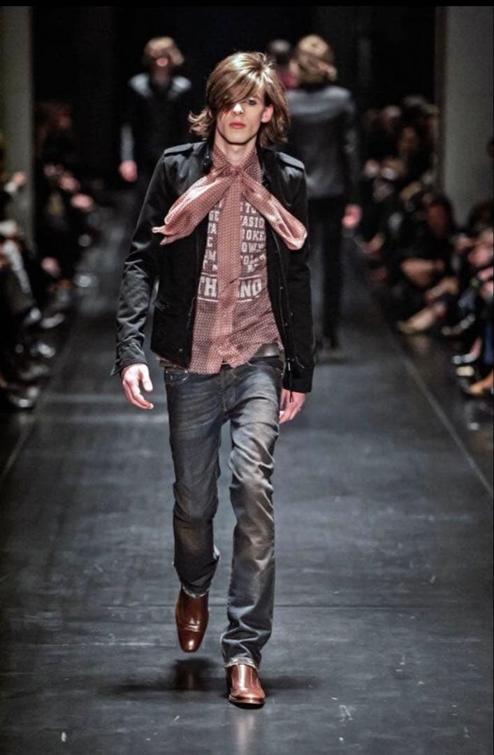 ディオールオム　赤錆　加工デニム　グラム　エディスリマン