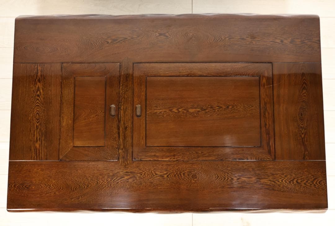 新品未使用　鉄刀木（タガヤサン）総無垢　関西火鉢　4尺　天厚7.5　BJ217