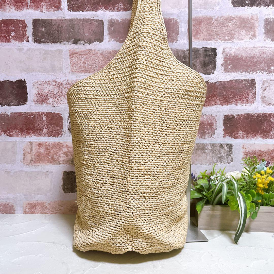 極美品【ヘレンカミンスキー】かごバッグ ラフィア編み トートバッグ バケツ