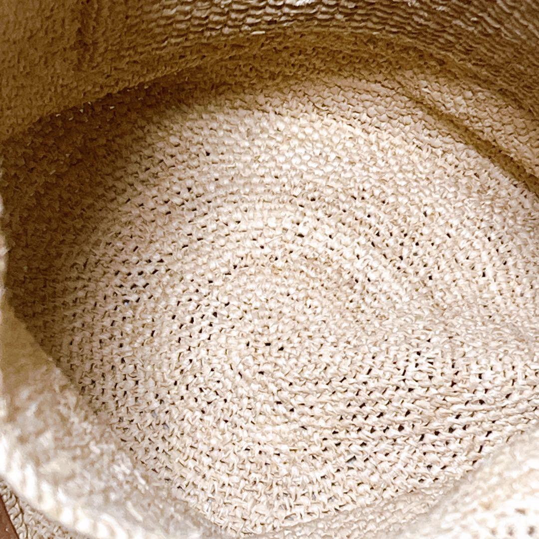 極美品【ヘレンカミンスキー】かごバッグ ラフィア編み トートバッグ バケツ