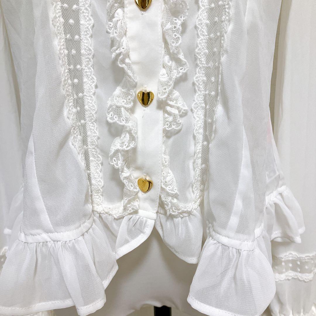 Angelic Pretty Sweet Creamブラウス　白