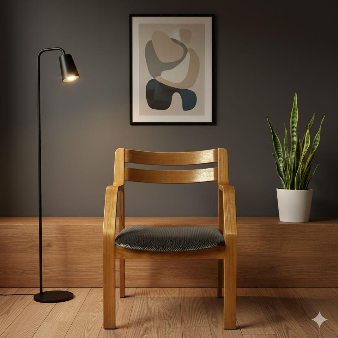 天童木工 ビンテージ アームチェア　曲げ木