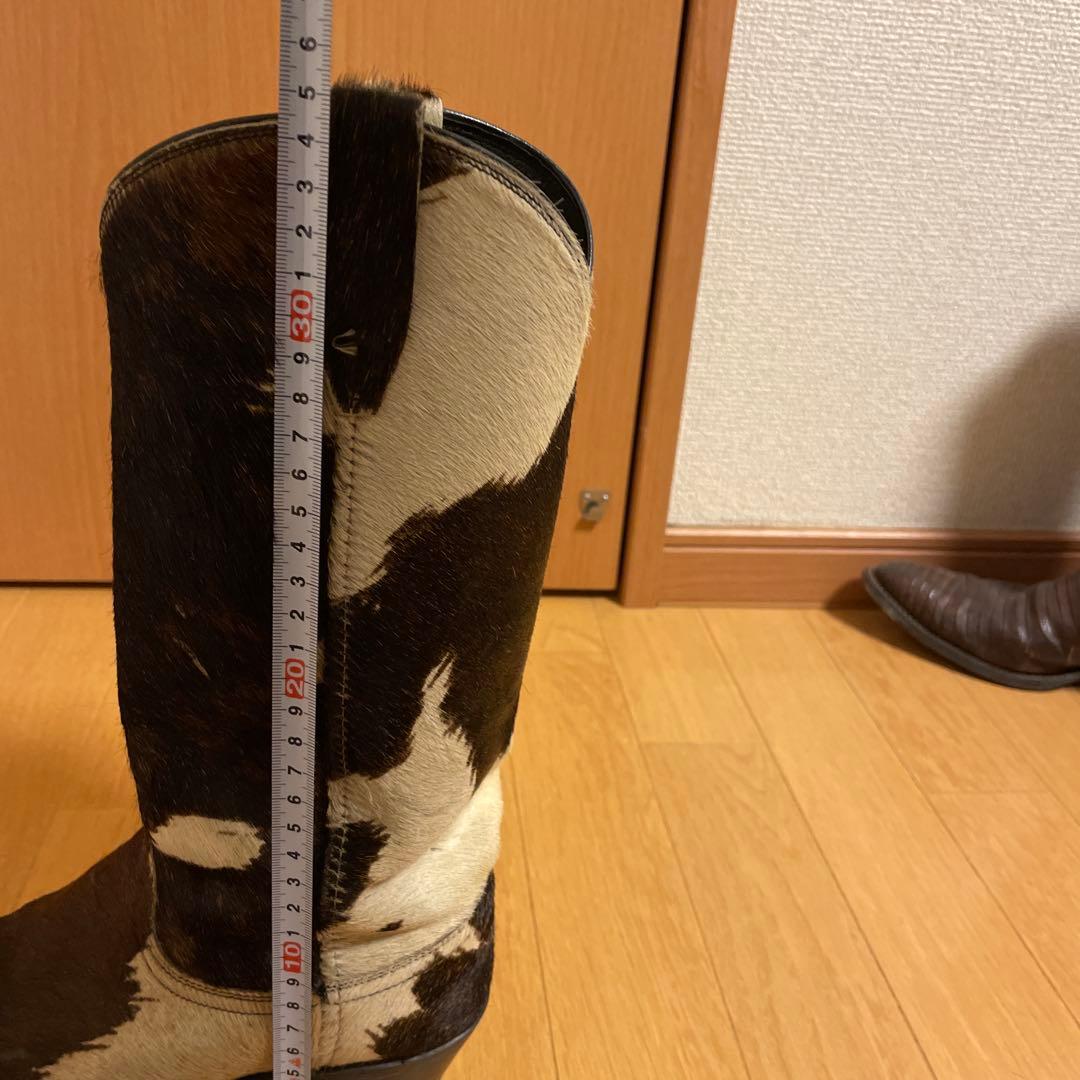 ウエスタンブーツ 牛革 ブラウンホワイト