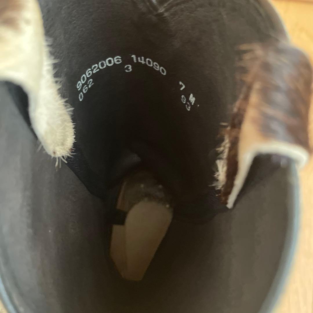 ウエスタンブーツ 牛革 ブラウンホワイト