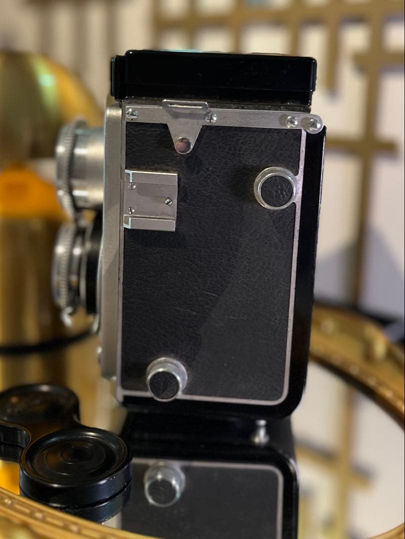 美品☆BEAUTYFLEX 二眼レフ★革ケース外箱付 レトロ装飾美