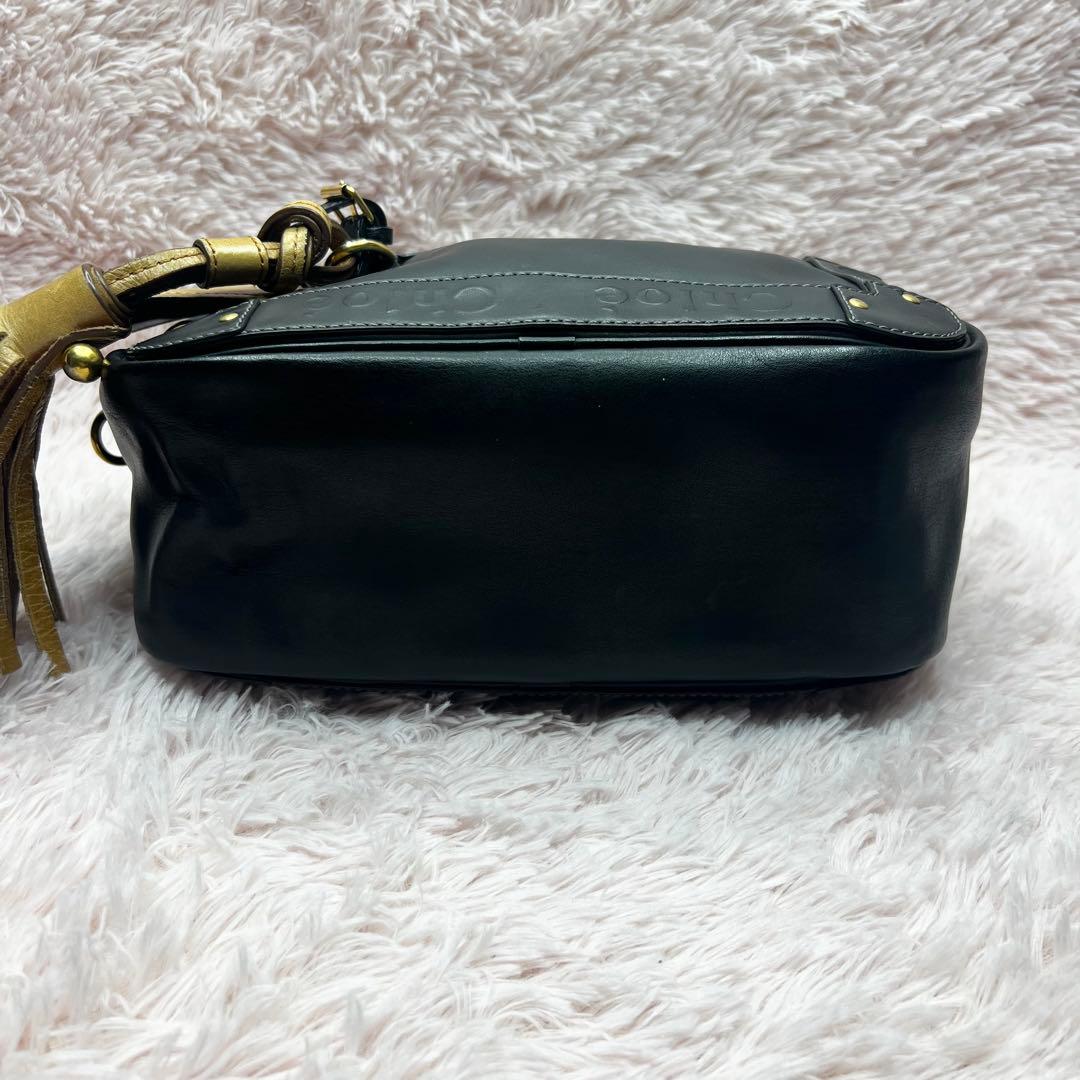 Chloe クロエ エデン ショルダーバッグ レザー ブラック