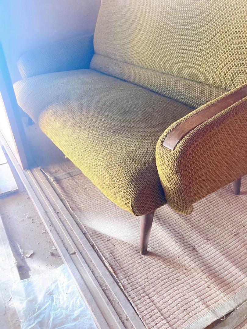 2人掛けソファ ダイニングソファ インテリア家具 抹茶カラー椅子 イス