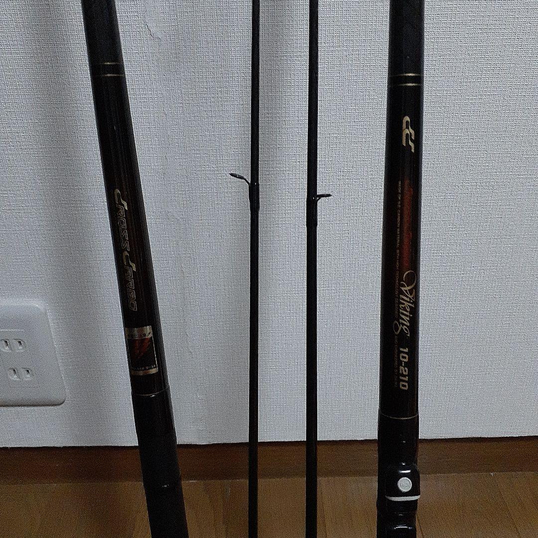 二本セット。ダイワ船竿未使用。クロスカーボバイキング。5-210。10-210。