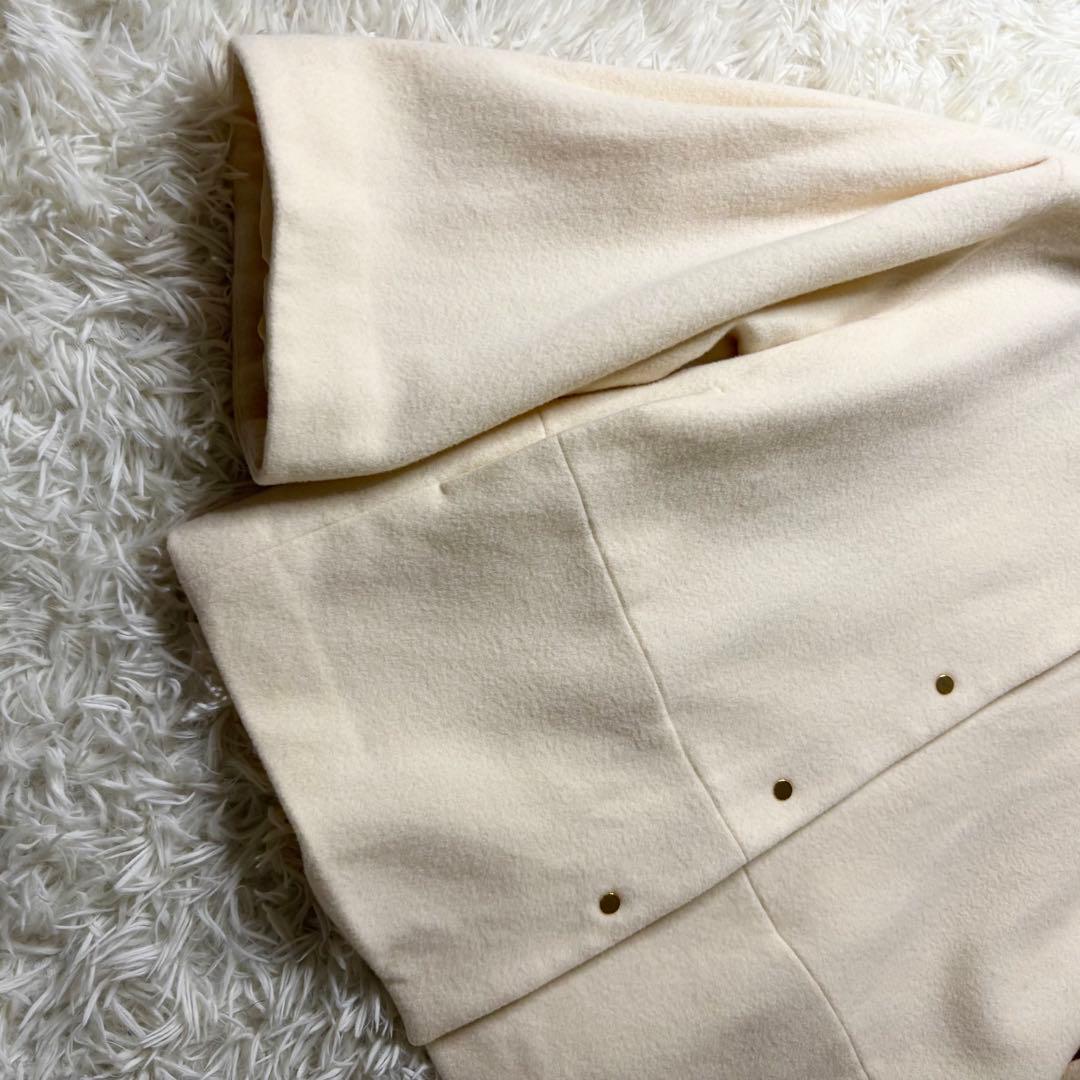 美品✨ ユナイテッドアローズ W ノーカラー メタルボタン ショートコート