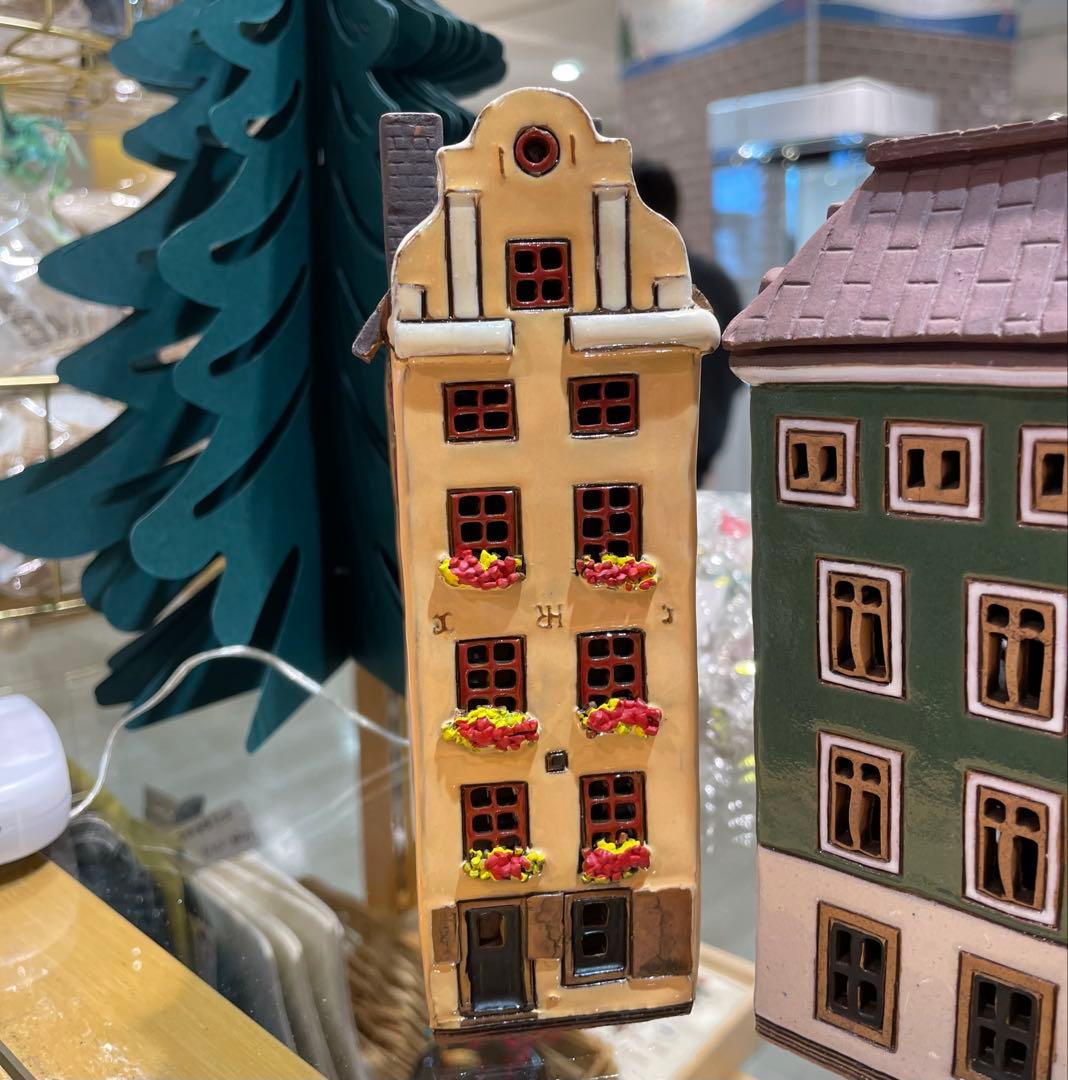 スウェーデン　ストックホルムの街並み置物 陶器製6セット