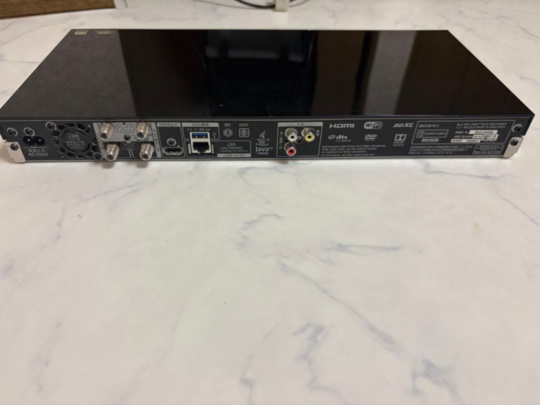 SONY ソニー ブルーレイDVDレコーダー 2018年製 BDZ-ZW550