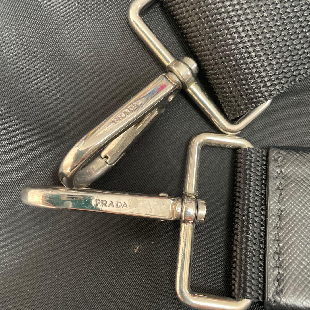 し*ん様 PRADA 黒 ナイロン ビジネスバッグ