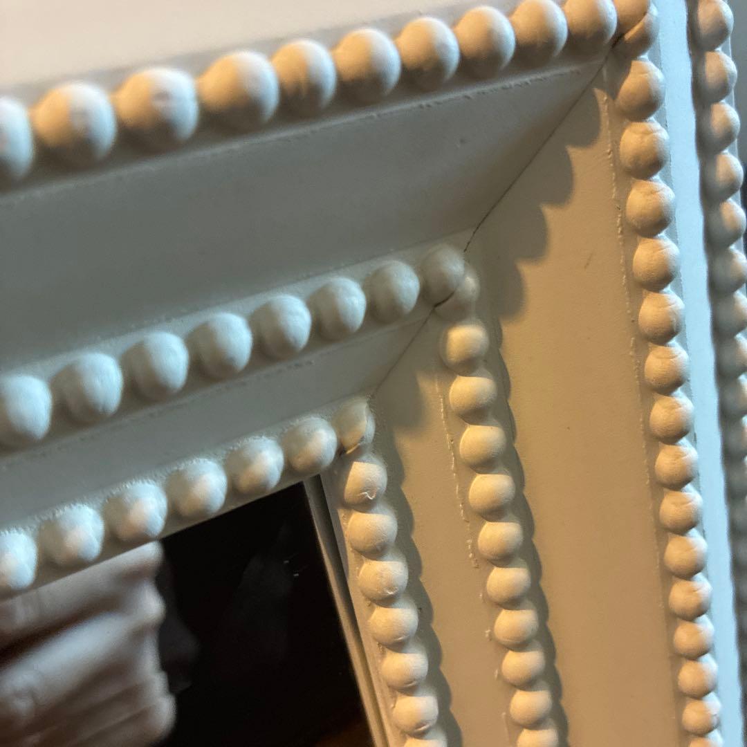 ZARA ウォールミラー 鏡 壁掛け ホワイト