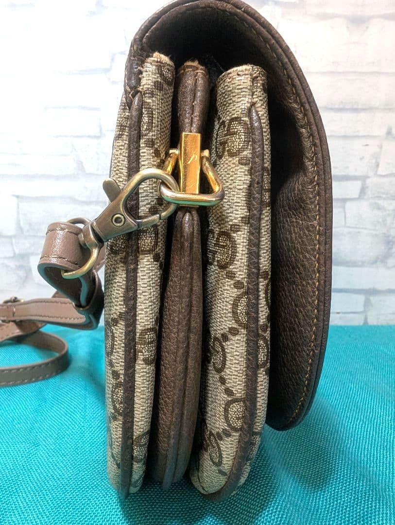 ♥美品♥グッチ　ショルダーバッグ　斜めがけ　GG柄　ヴィンテージ　GUCCI