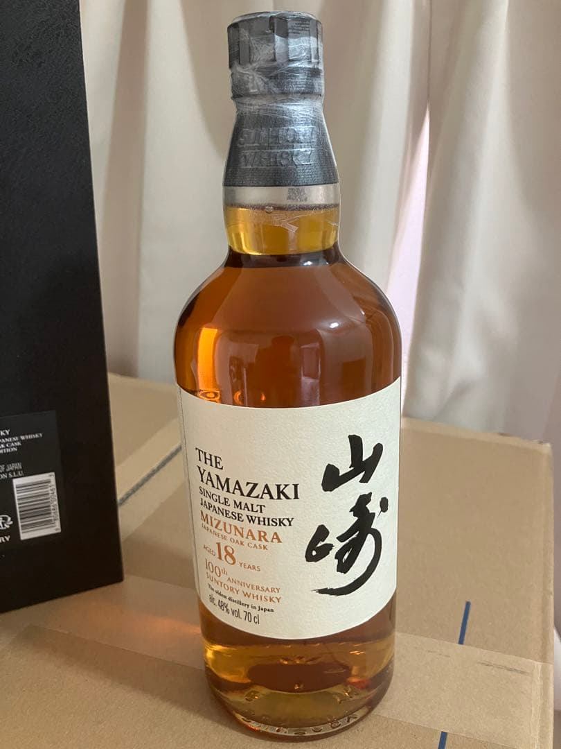 山崎 18年 ミズナラ　100年記念ボトル 700ml 43%