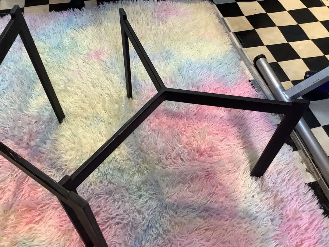 ガラスセンターテーブル　セパレートタイプ　丸テーブル