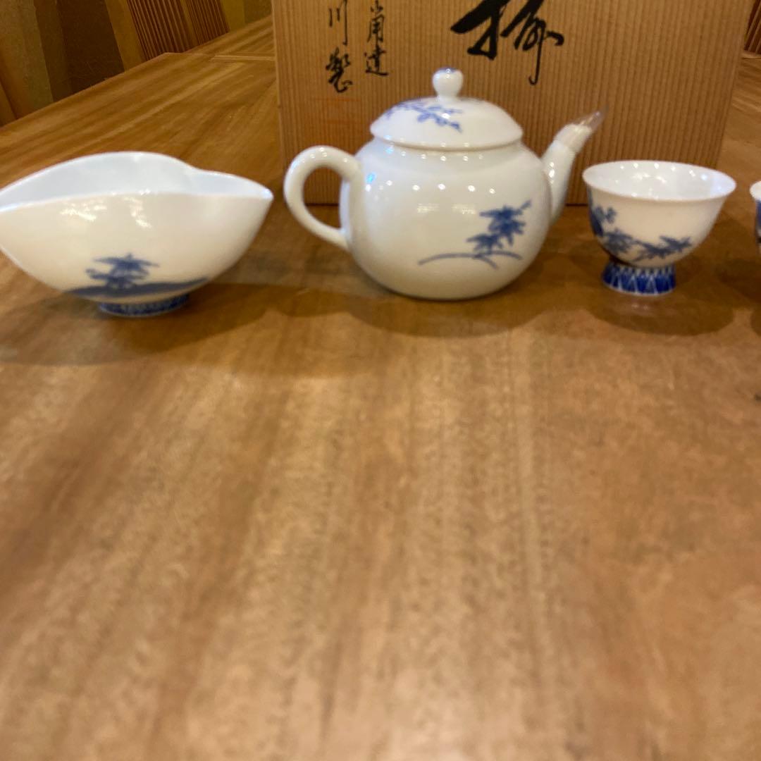 深川製磁昭和中期煎茶器揃え