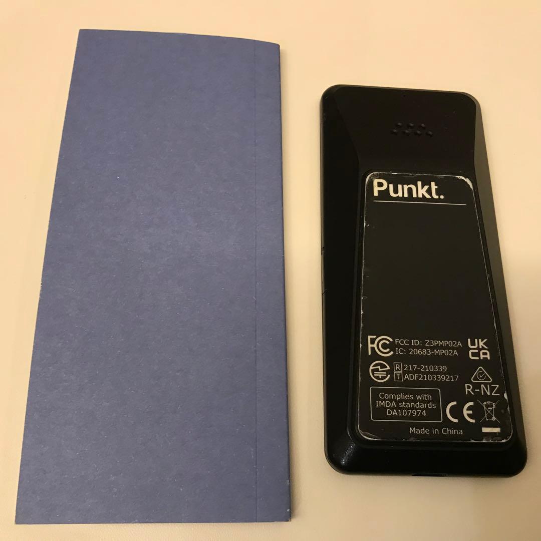 美品　Punkt. MP02 シンプル携帯 ミニマリズム 動作確認済 1600