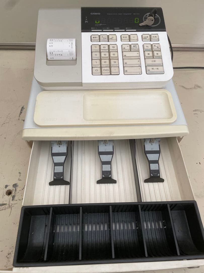 訳あり！通電確認済み　CASIO 電子レジスター SE-S10