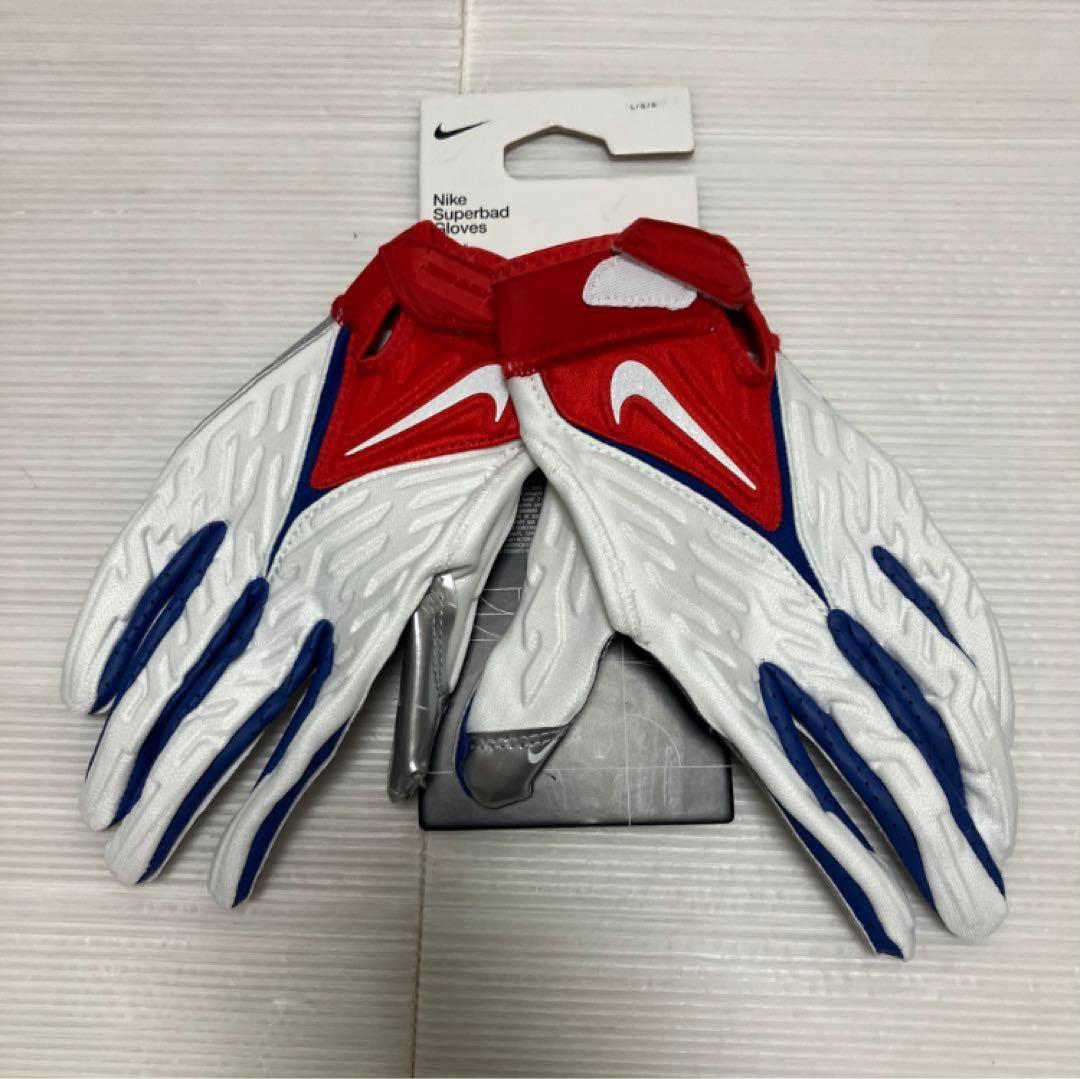 送料無料 新品 NIKE アメフト グローブ SUPERBAD GLOVES L