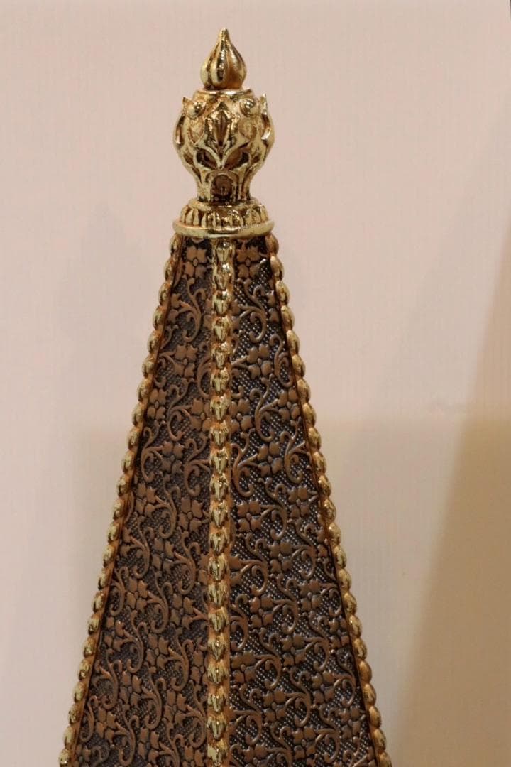 ツリーオブジェ　ブルーゴールド