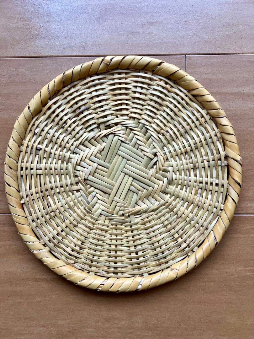 天然根曲り竹使用 戸隠ざる ７寸