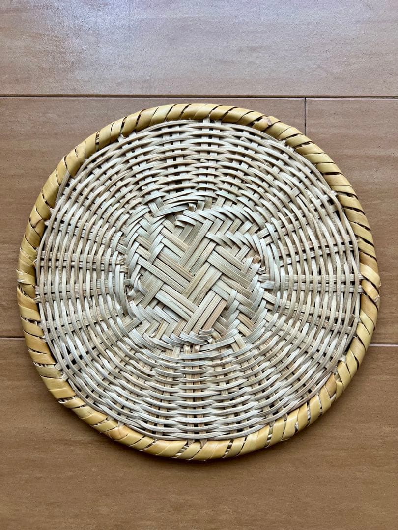 天然根曲り竹使用 戸隠ざる ７寸