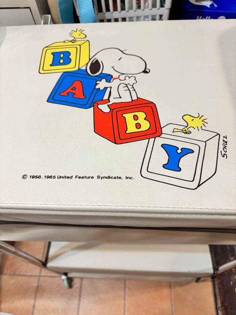 スヌーピー 2段式収納カート　ヴィンテージ　SNOOPY 当時物