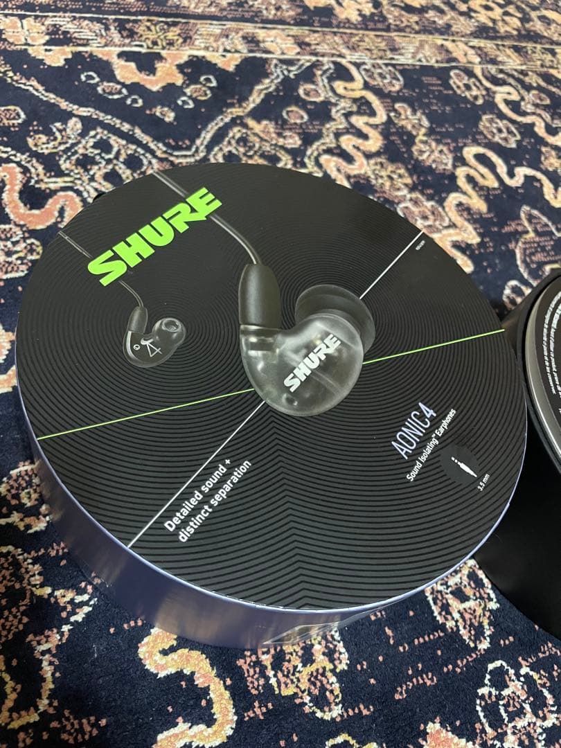 SHURE AONIC4 高遮音性 有線イヤフォン SE42HYBK+UNI-A