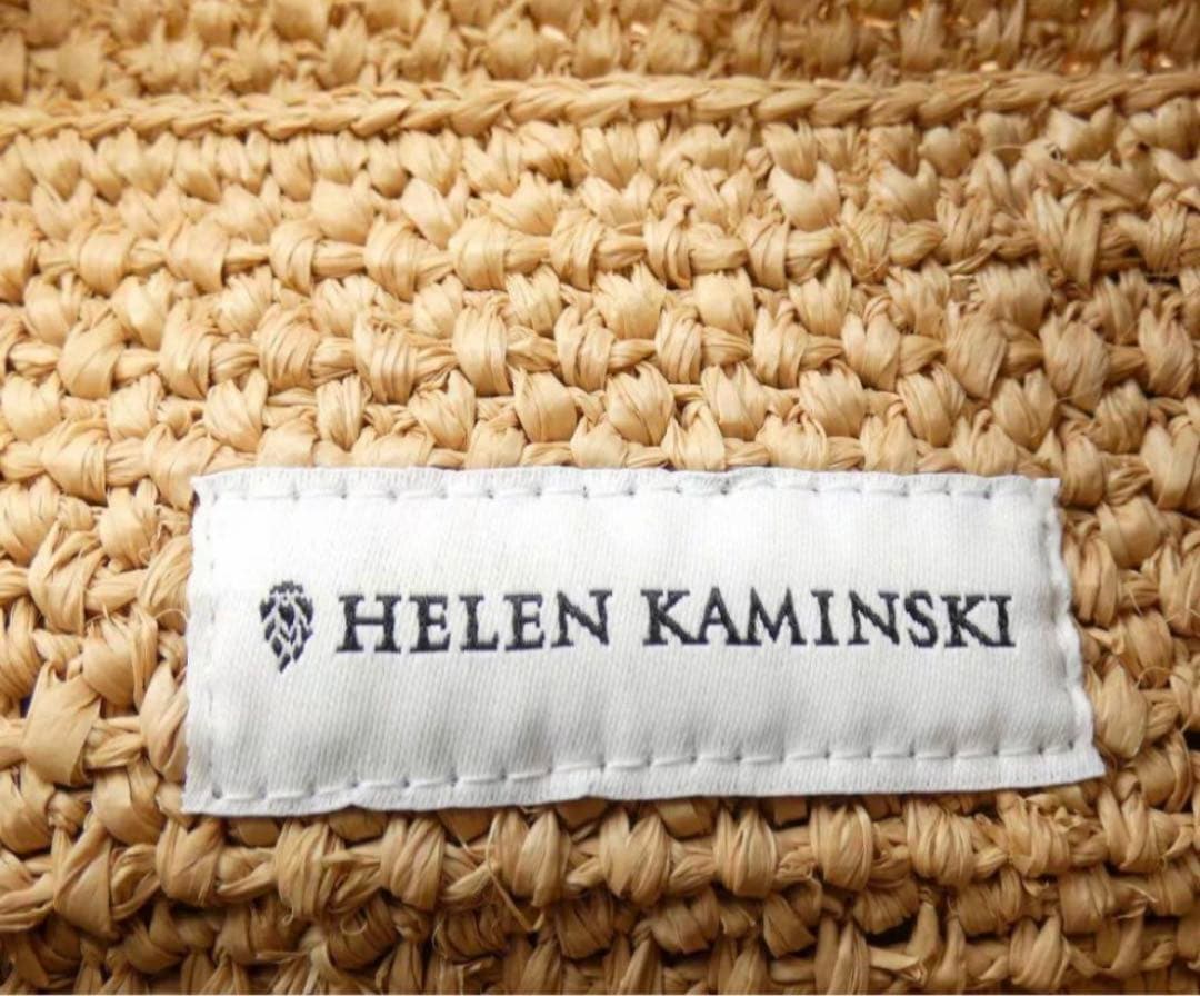 美品　ヘレンカミンスキー　バッグ　ラフィア　カゴバッグ