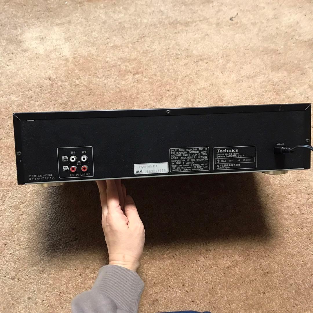 Technics RS-B705 カセットデッキ 説明書付き
