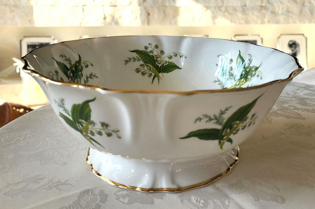 超希少 ハマースレイ すずらん 特大ボウル 盛り皿 ビンテージ アンティーク