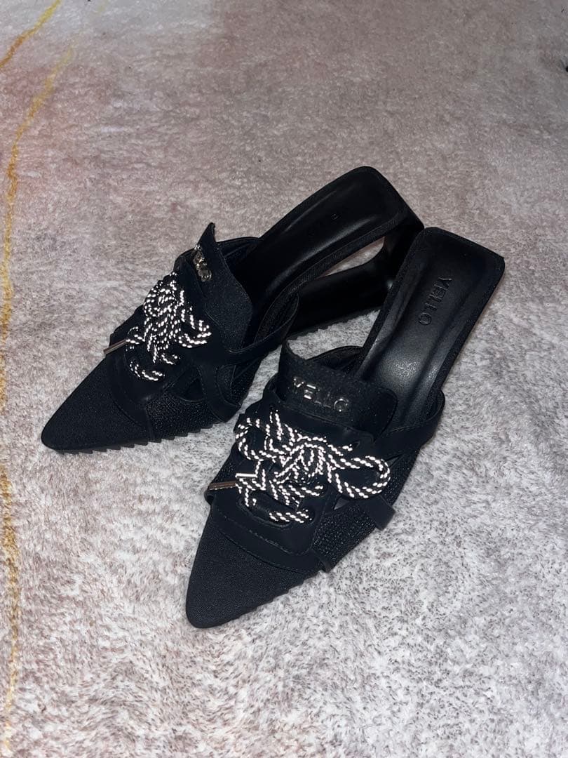 靴 YELLO TANK DEFORMED WEDGE SANDALS L