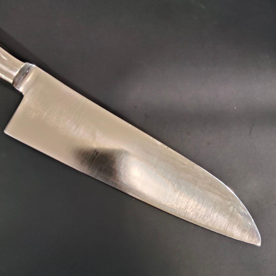 日本橋 木屋 エーデルワイス鋼EV オールステンレス 三徳包丁 No.25 研済