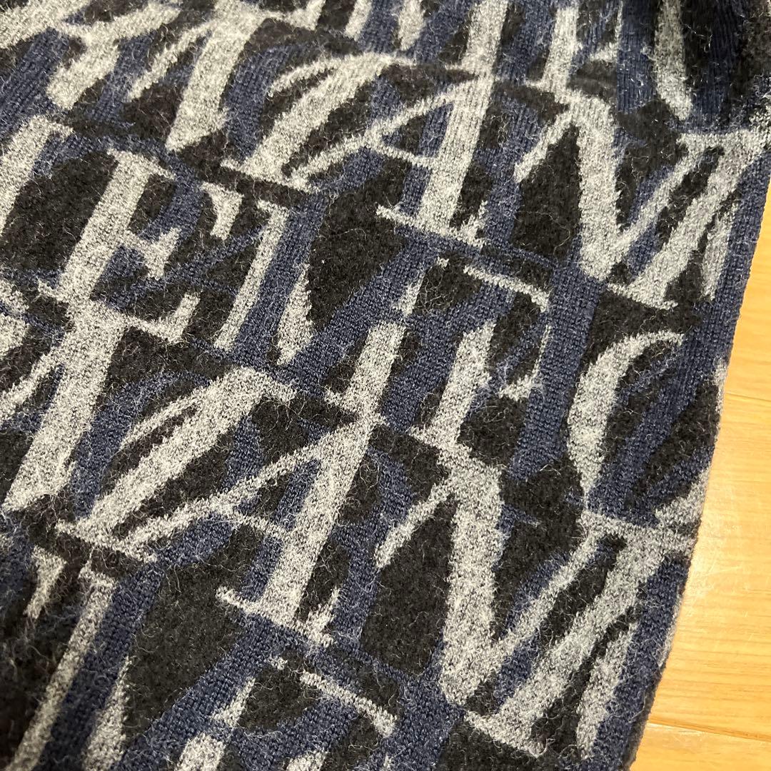 XXL【エンポリオアルマーニ】総柄ウールニット