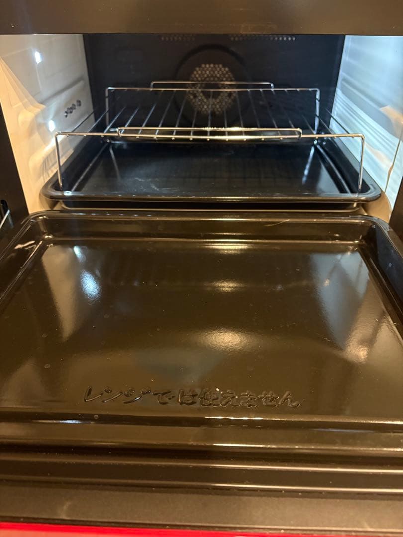 HITACHI オーブンレンジ レッド