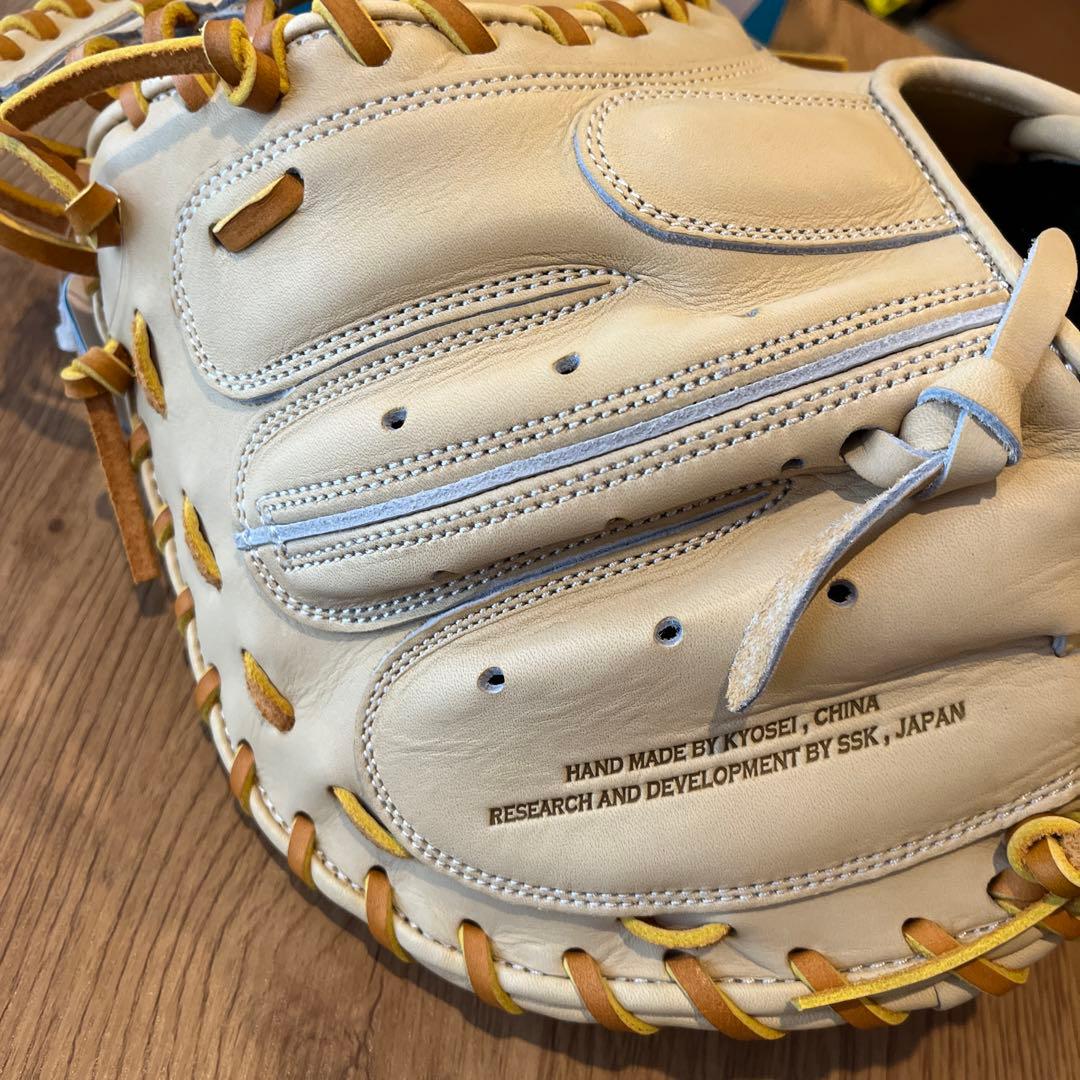新品 硬式用 SSK キャッチャーミット キャメル