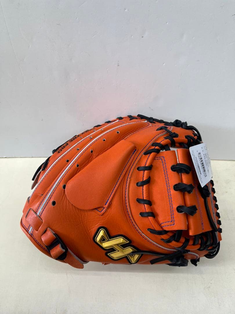 新品未使用　ハタケヤマ　硬式キャッチャーミット　M8型　Vオレンジ
