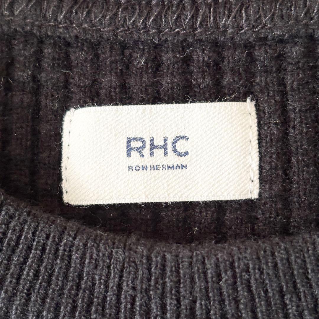 美品✨️RHC ロンハーマン ウールクルーネック リブニット M ブラック 黒