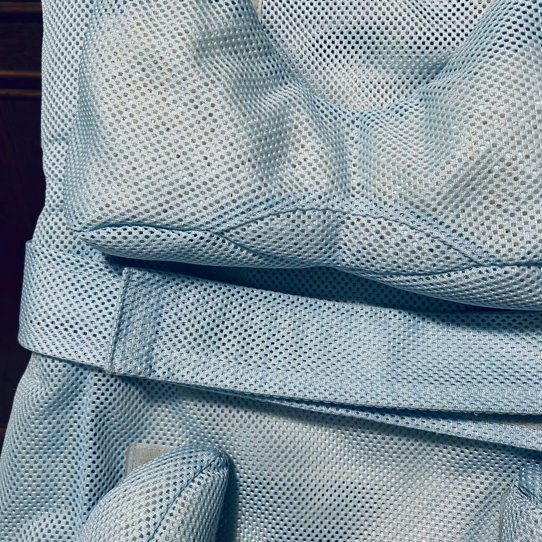 アクアピット メッシュ バスチェア 折りたたみ式 ライトブルー 障がい児用