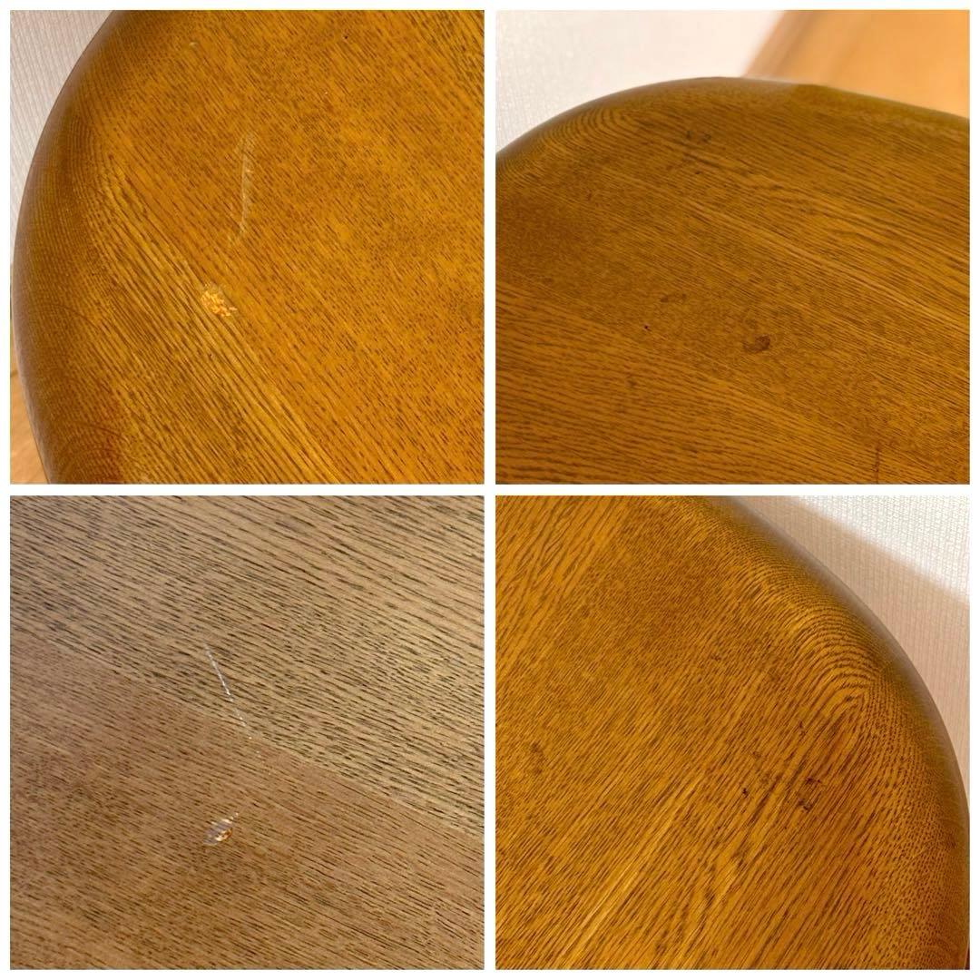 カリモク ローテーブル 棚付き センターテーブル 木製 楕円 国産家具