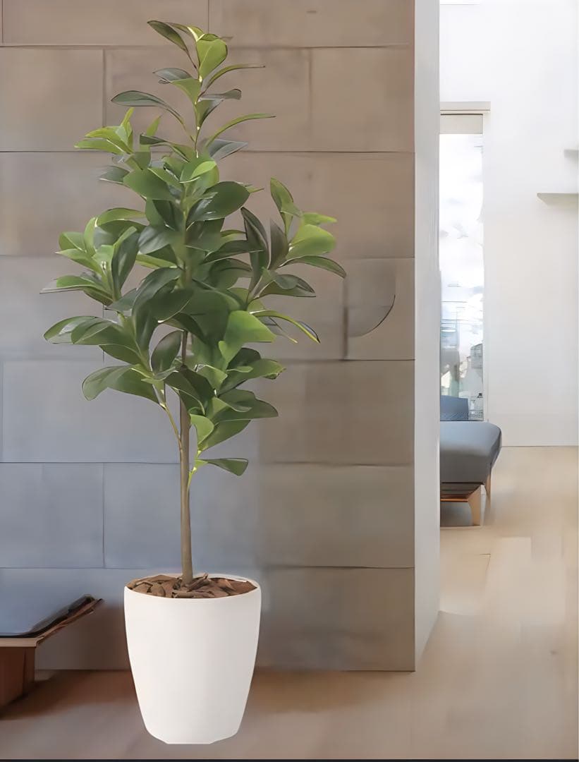 光触媒　人工観葉植物　フェイクグリーン　フレッシュマネーツリー 90