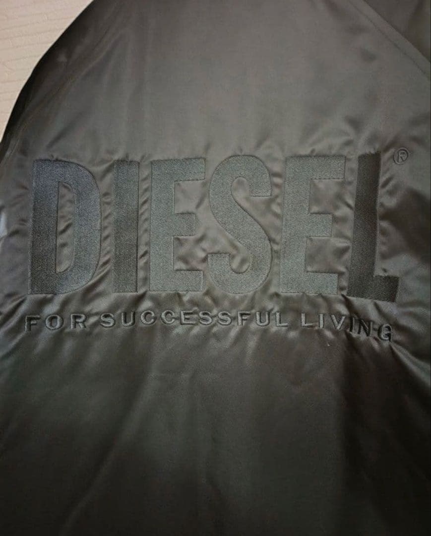 DIESEL ブラック ナイロンジャケット　XXL