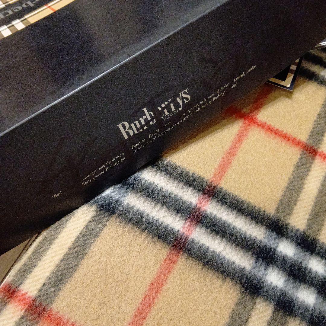 【年始価格】①☆未使用☆バーバリー/高級/希少/オールラム100%純毛毛布