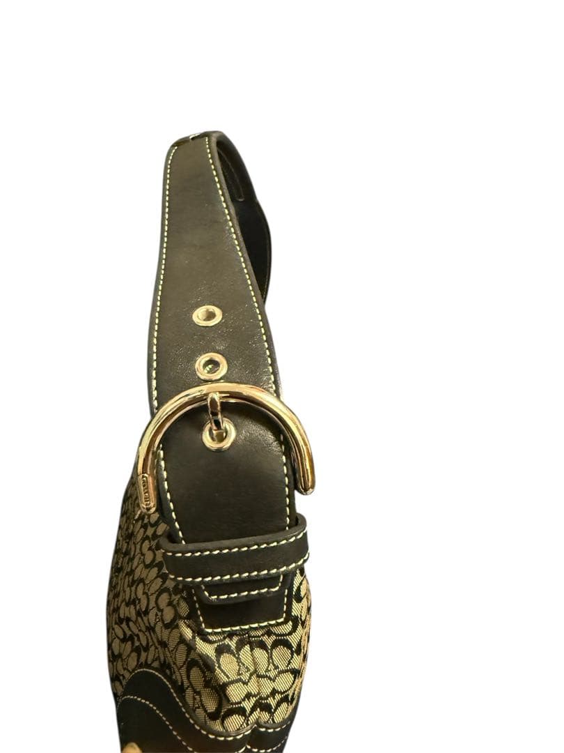 COACH コーチ ハンドバッグ ベージュ/ブラック