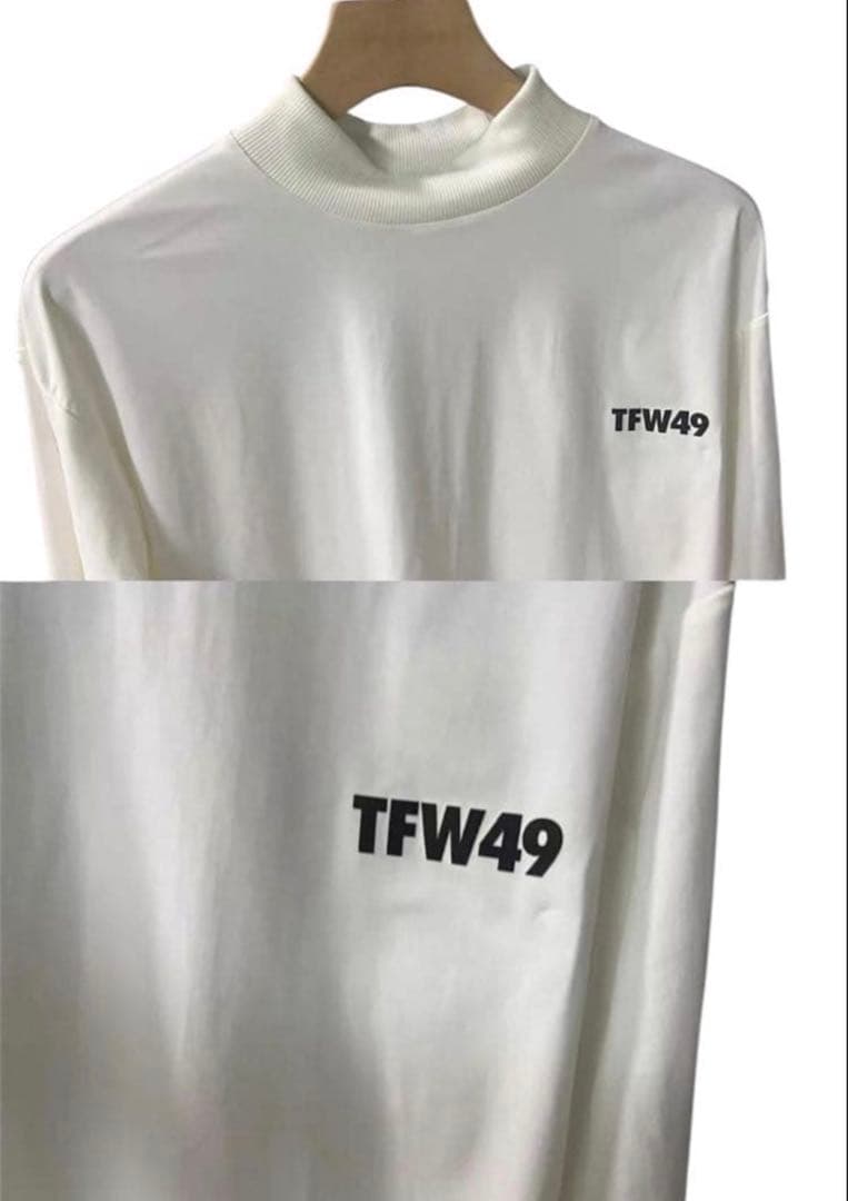 【新品未使用】 TFW49 長袖モックシャツ　XL ホワイト