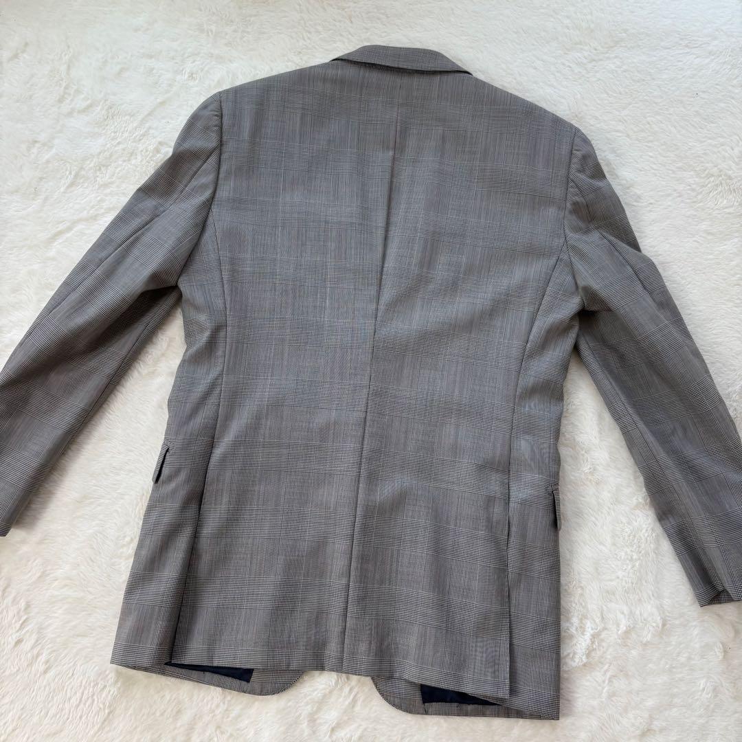 美品　バーバリーブラックレーベル　スーツ　セットアップ　グレー　チェック　36R